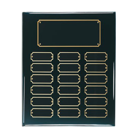 18 Plate Black Piano Finish Perpetual Plaque (BPP18)