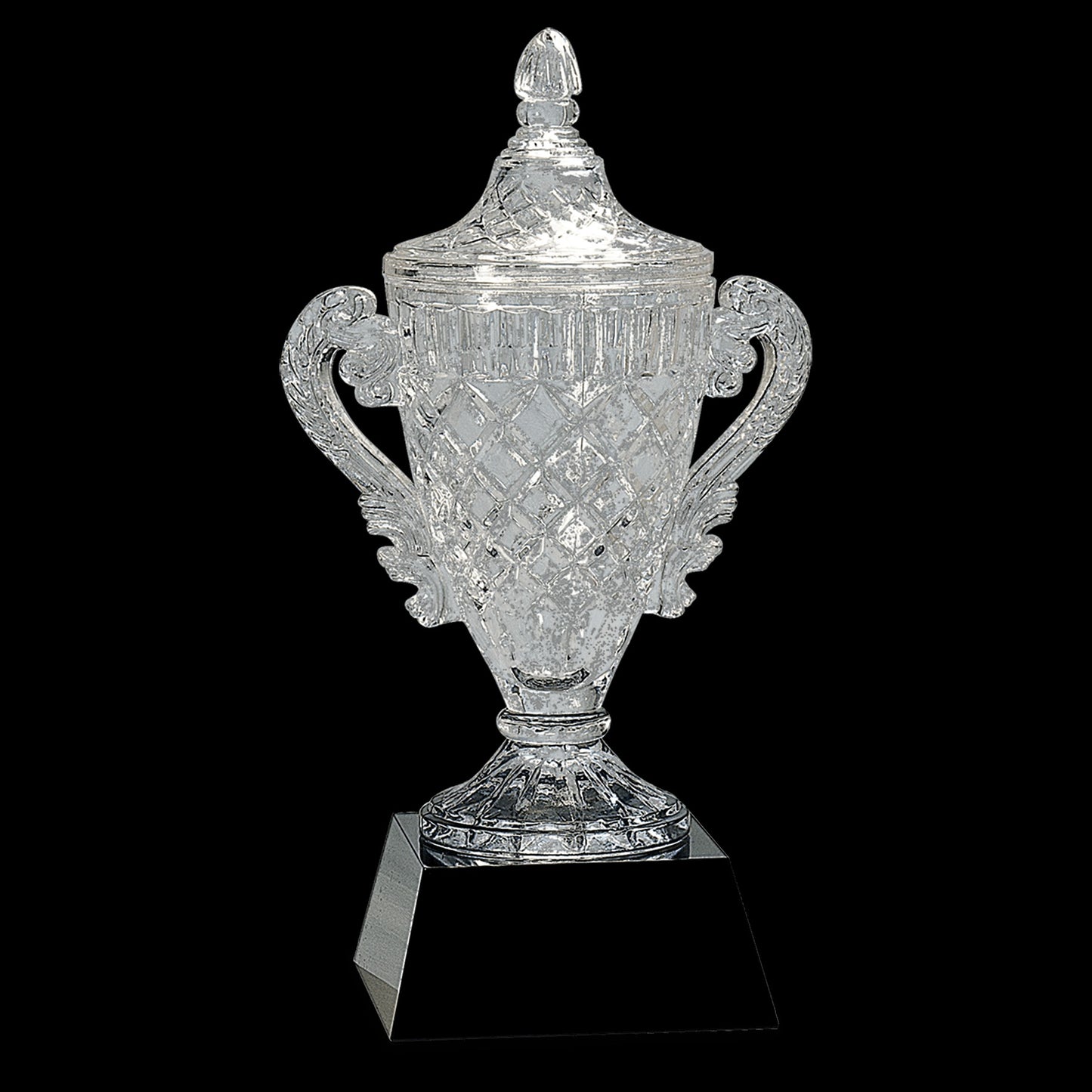 14" Crystal Cup on Black Base
