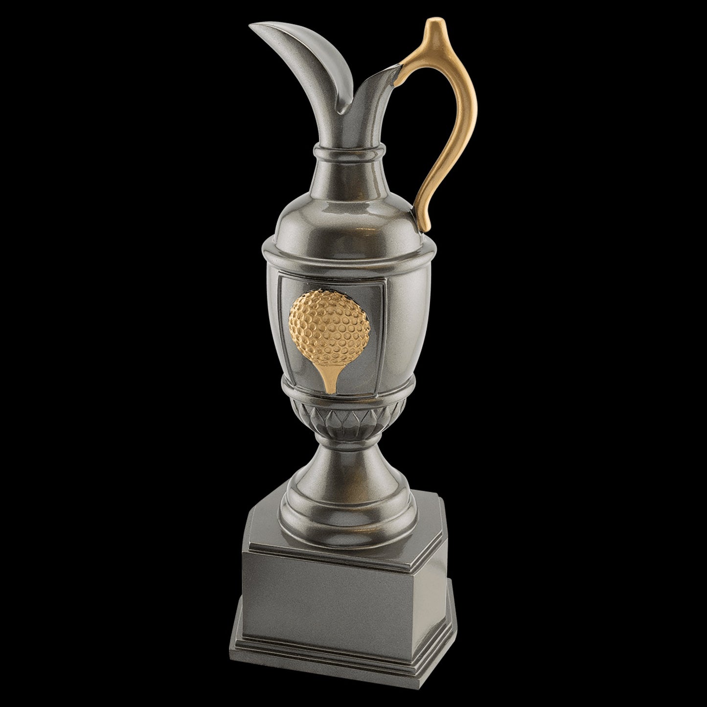 Gun Metal / Gold Golf Jug