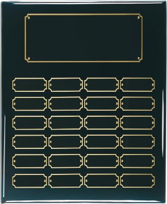 24 Plate Black Piano Finish Perpetual Plaque (BPP24)