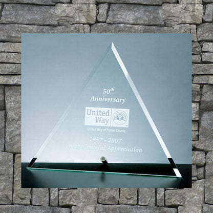Beveled Glass Triangle