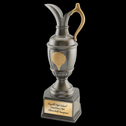 Gun Metal / Gold Golf Jug