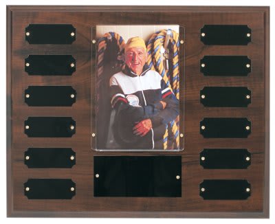 12 Plate Cherry 4 x 6 Photo Perpetual Plaque