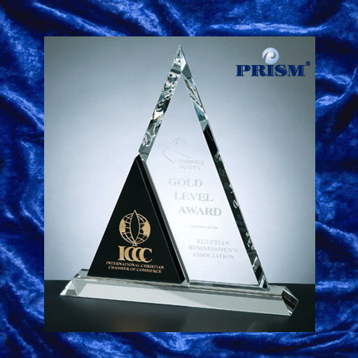Prism duet triangle trophy
