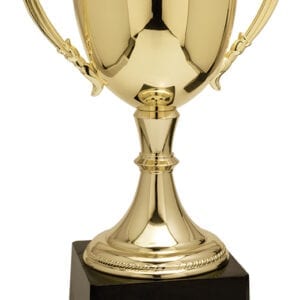 Gold trophy with plain base